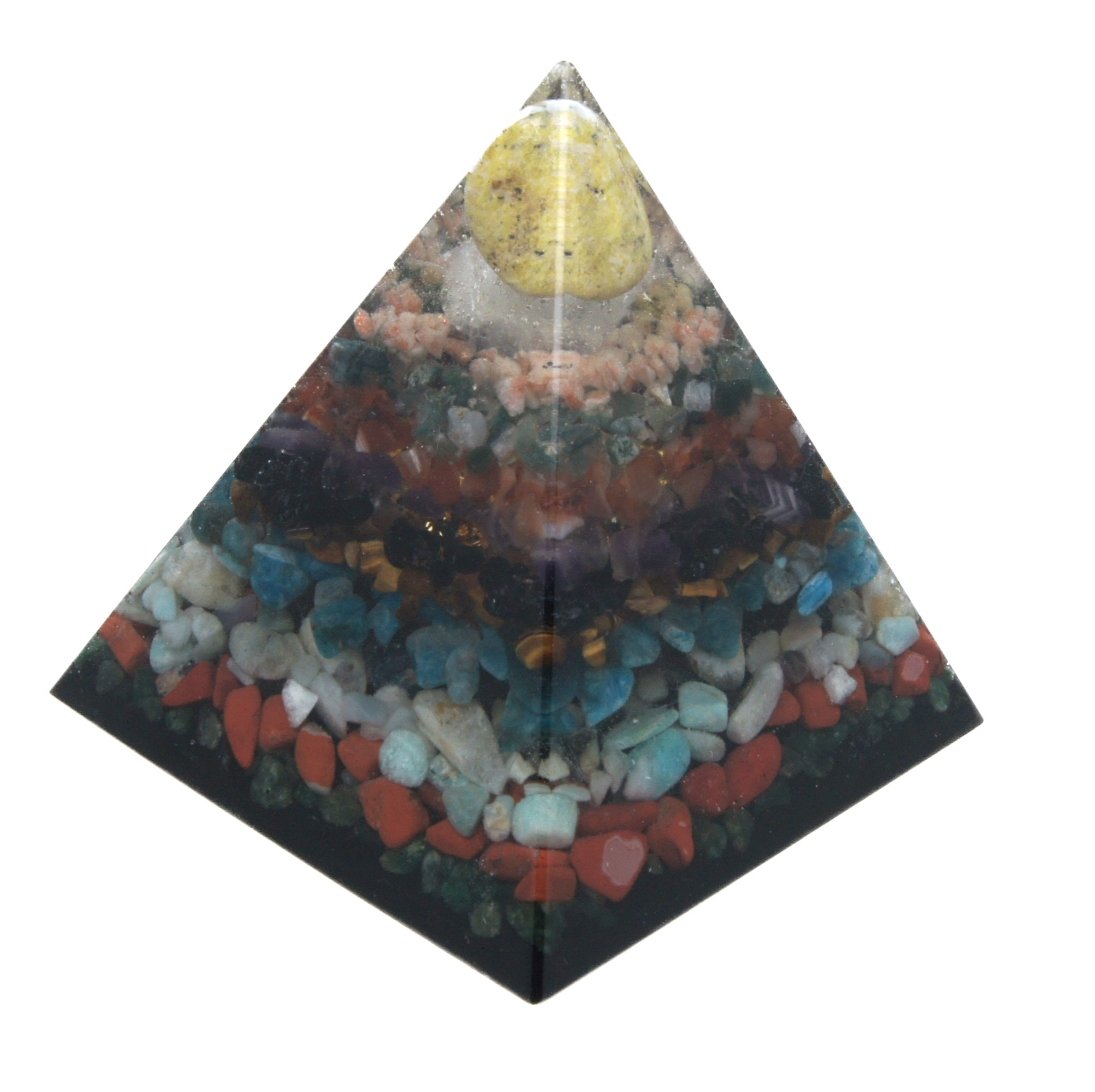 Piramide met Infinite Stone en meer dan 18 edelstenen – symbool van heling, vernieuwing en balans.
