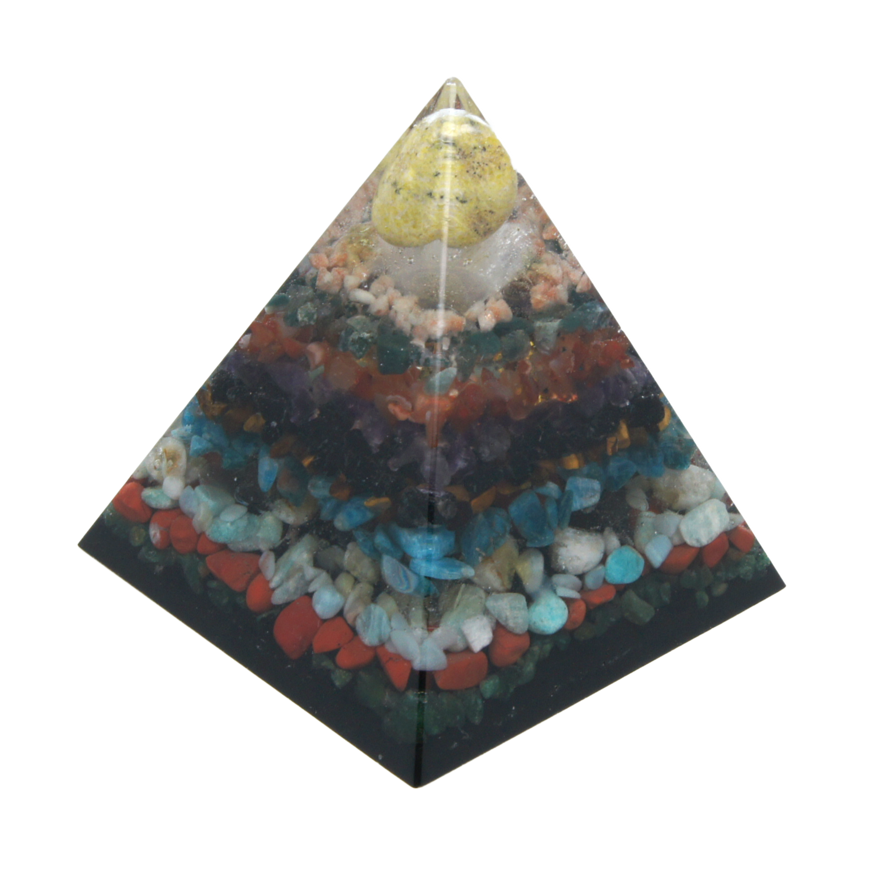 Piramide met Infinite Stone en meer dan 18 edelstenen – symbool van heling, vernieuwing en balans.