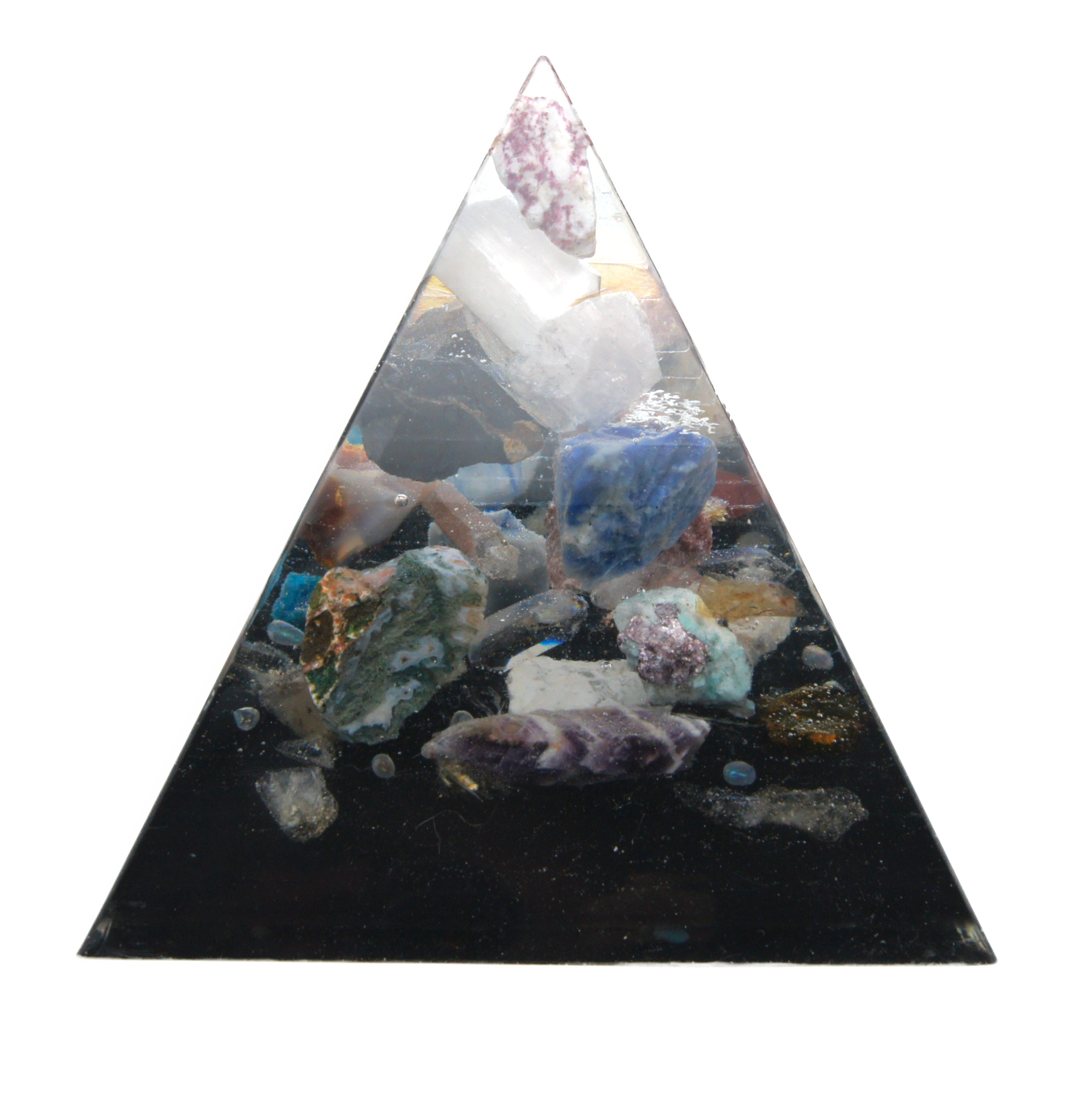 Piramide met ruwe edelstenen – Roze Toermalijn - Afbeelding 3