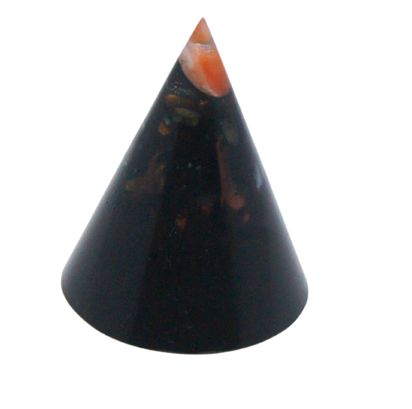 Kegel met Carneool en 25+ edelstenen – symbool van vitaliteit, creativiteit en moed