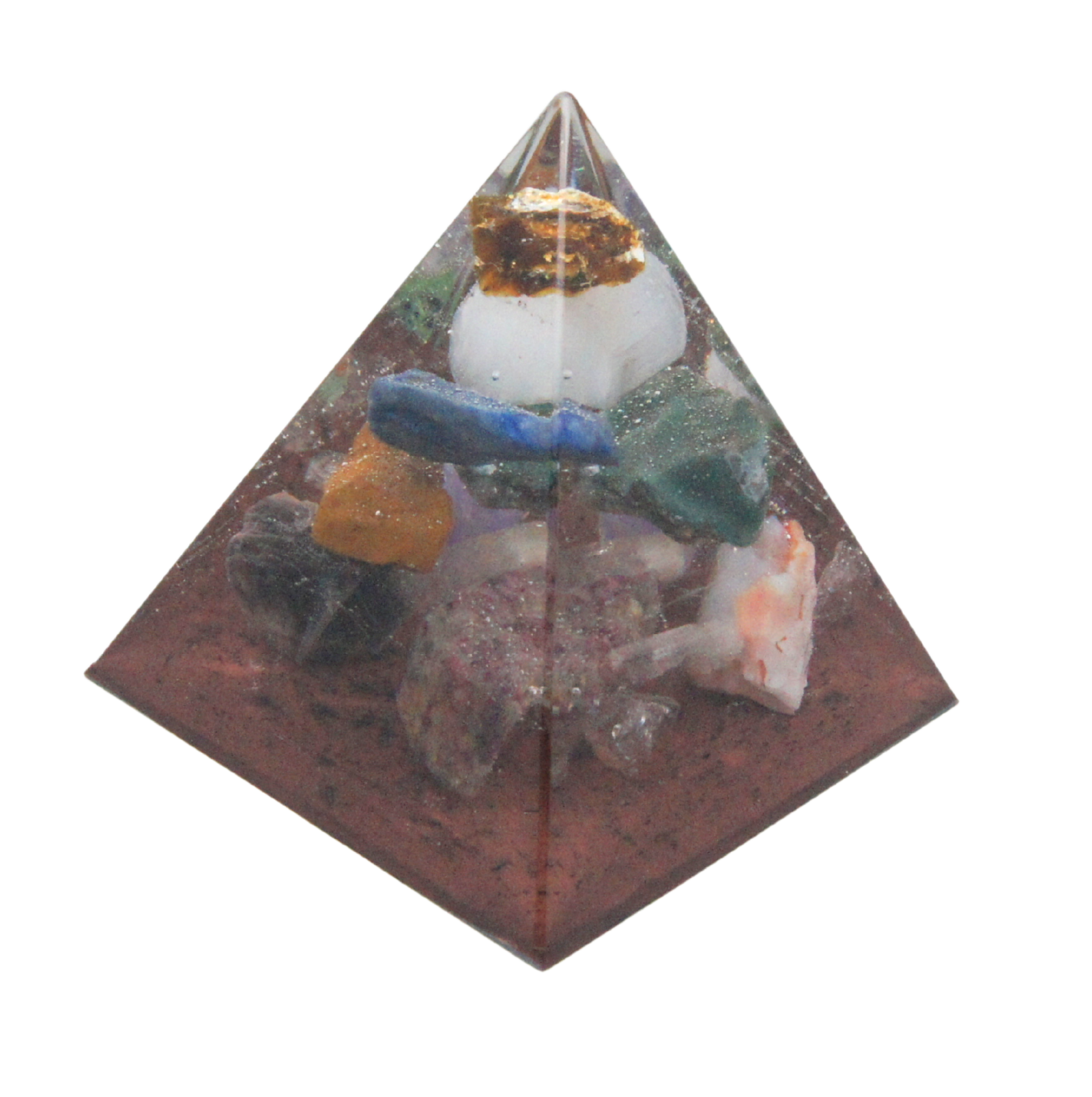 Piramide met ruwe edelstenen – Amber (2) - Afbeelding 3