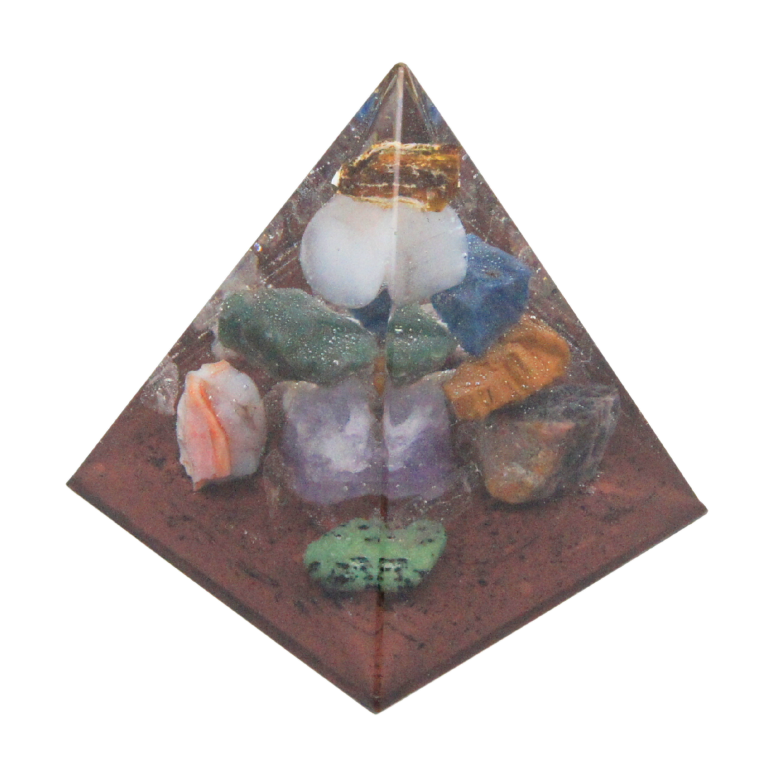 Piramide met ruwe edelstenen – Amber (2) - Afbeelding 4