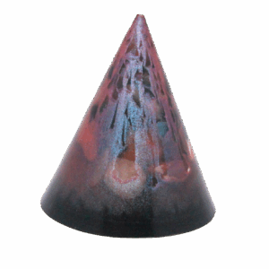 Purple-blue cone with 20+ gemstones and shungite base – symbol of intuition, clarity and protection.