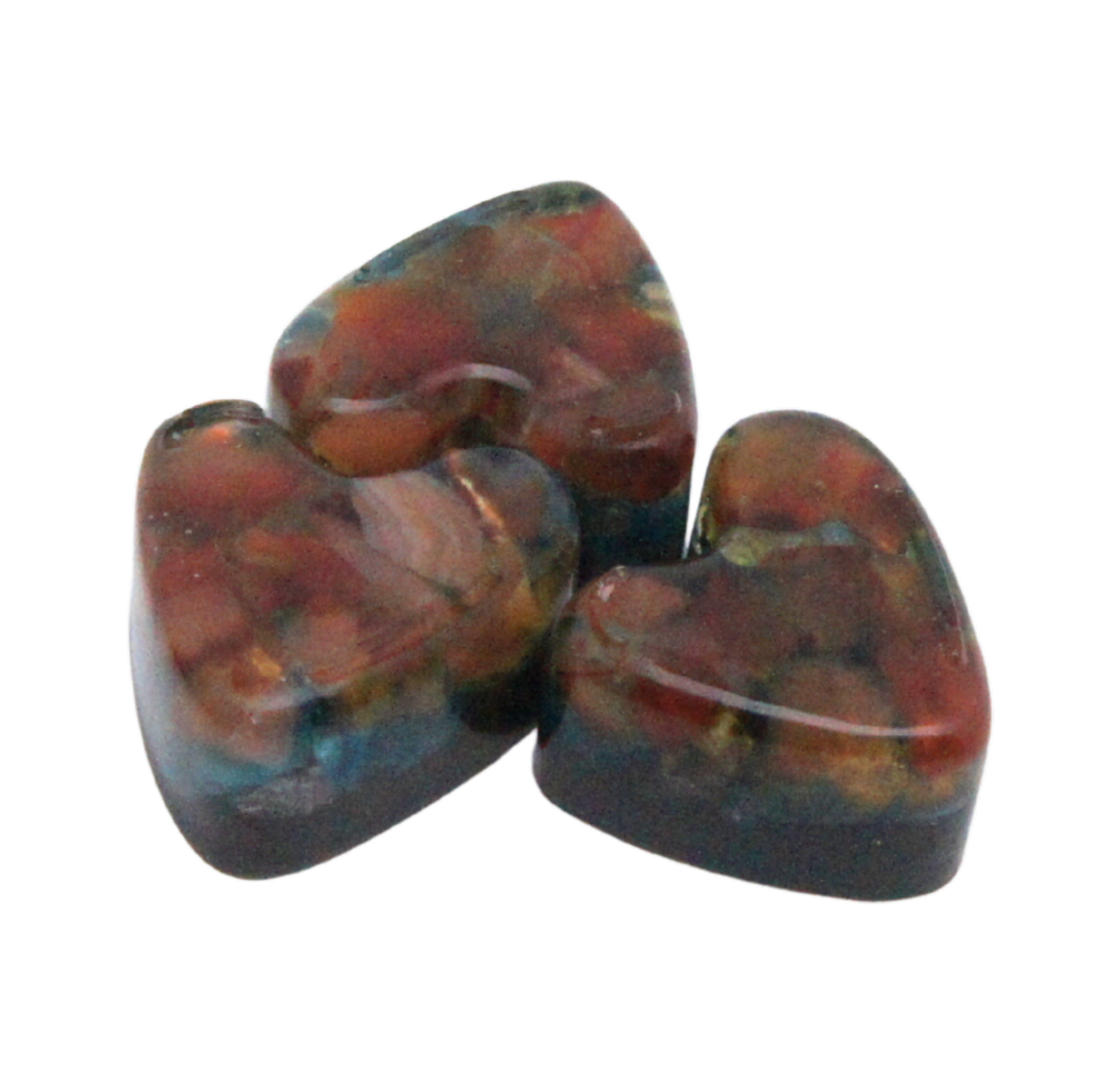 Heart with Carnelian, Apatite, Peridot and Clear Quartz – symbol of vitality, inspiration and renewal.