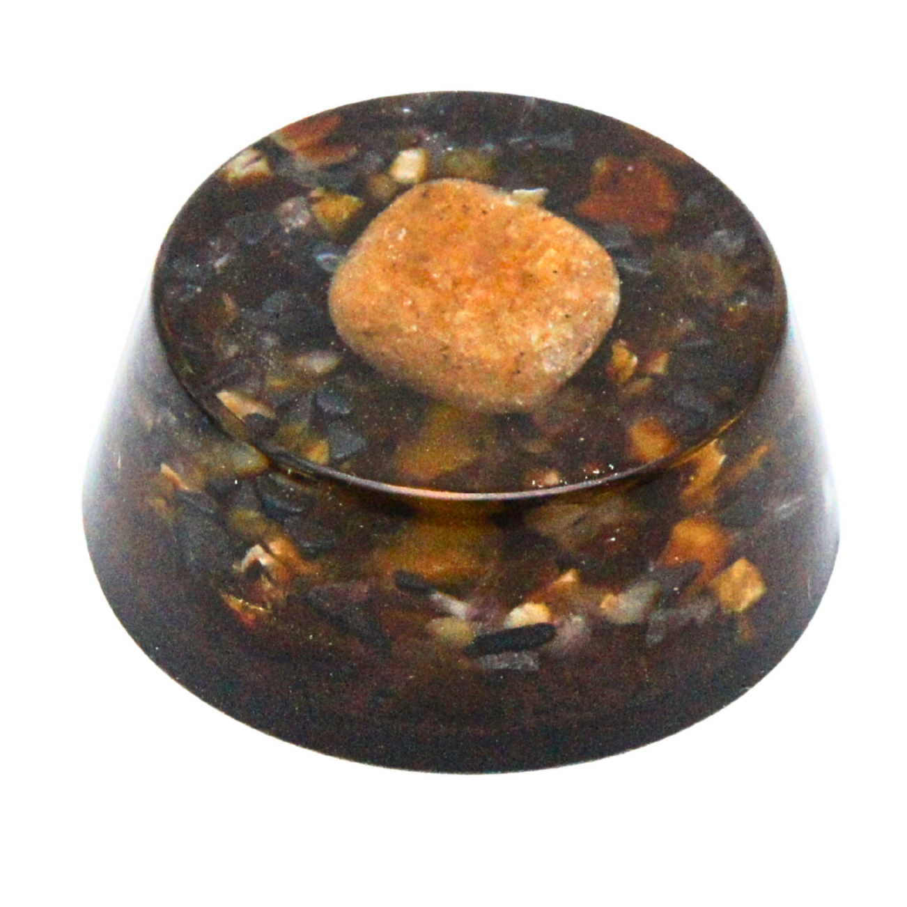 Rondo Special – Golden Healer Lemurian, Yellow Amber & Hematite